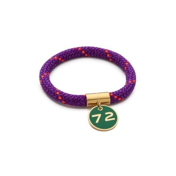 NWOT Marc By Marc Jacobs Nylon and Golden Brass 72 Location Bangle - Picture 7 of 10